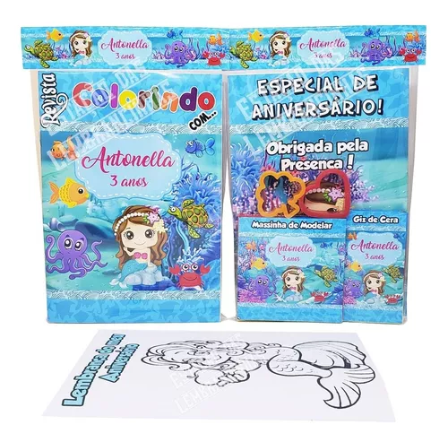 20 Livros Revistinha Pintar Colorir Canetinha + Cobra Maluca