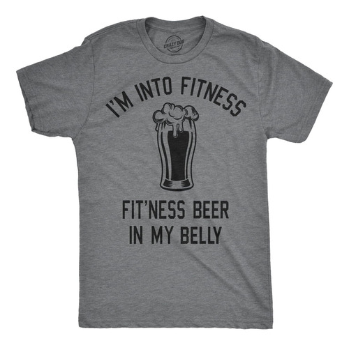 Camiseta Para Hombre Im Into Fitness Con Esta Cerveza En Mi 