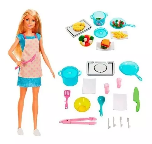 Boneca Barbie Cozinha: comprar mais barato no Submarino