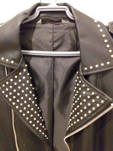 jaqueta de couro com spikes masculina