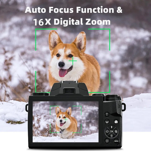 Cámara De Vídeo Digital Slr Dsl, Videocámara 4k Hd De 64mp