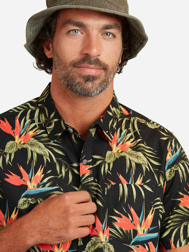 Camisa M/c Birt Floral Multicolor Hombre Ripcurl