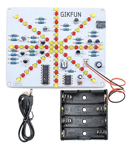 Lámpara Led Intermitente Gikfun, Kit Pcb Diy Gk1020