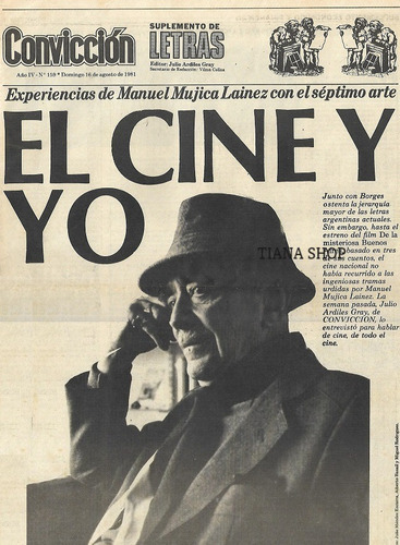 Suplemento Convicción_agst. 1985_nota A Manuel Mujica Lainez