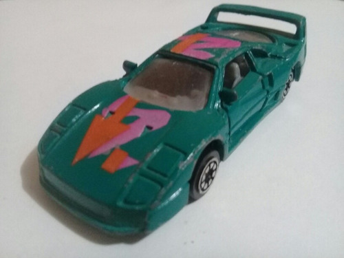 Hot Wheels F-40 Ferrari Verde Puertas Abiertas 