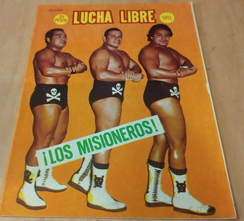 Revista Lucha Libre N°981 23 Octubre 1982 Los Misioneros