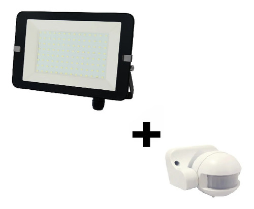 Reflector Led 100w Bellalux Frio  + Sensor De Mov Ledvance