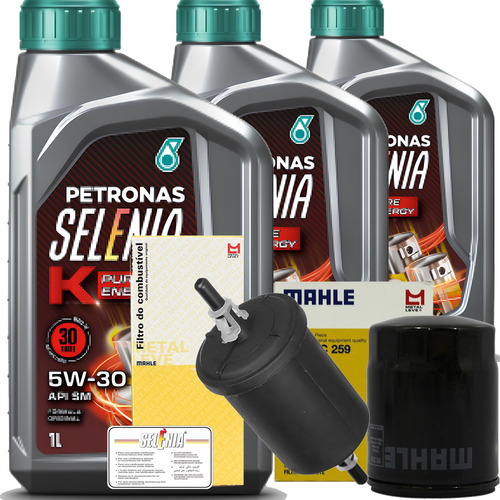 Kit Selenia K 5w30 E Filtros - Fiat Palio Idea Siena Uno Punto Strada Fiorino Novo Palio Novo Uno - 1.0 1.3 1.4 Fire 