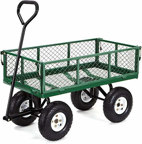 Carreta Gorilla Carts, Carreta Para Jardín Hecha De Acero Co