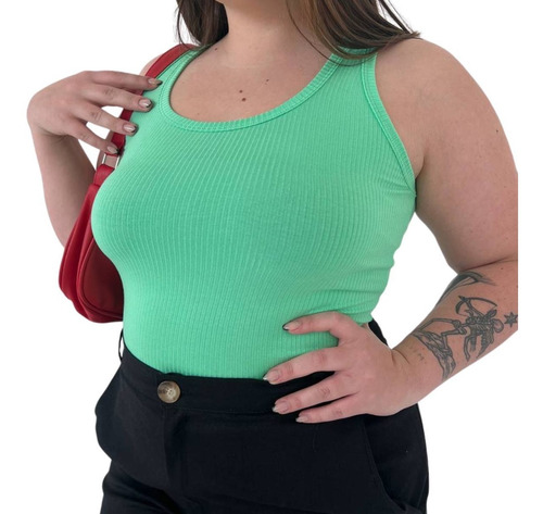 Imagen 2 de 2 de Musculosa Dama De Morley Jorgelina Arza Modelo Mecha