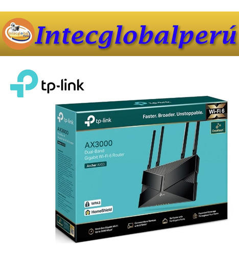 Router Tp-link Archer Ax53 Wi-fi 6 Gigabit Onemesh Ax3000