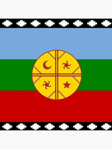 Bandera Mapuche Pueblos Originarios 120x180cm