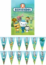 Comprar Los Octonautas Cartel Y Banderin Decoracion Para Cumpleaños 