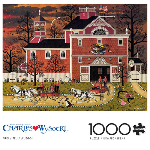Rompecabezas Buffalo Games Charles Wysocki Fire 1000 Piezas