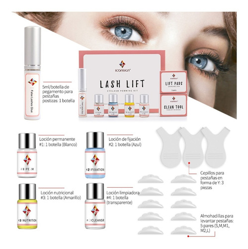 Kit Lash Lifting Rizado Original Iconsign Caducidad De 1 Año