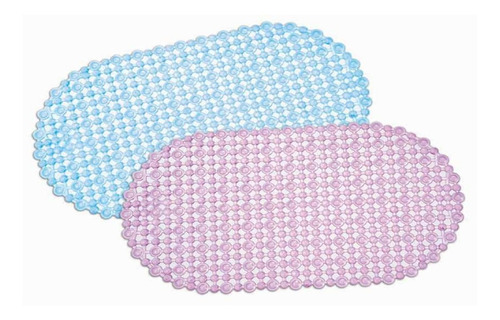 Alfombra Baño Ducha Oval 66x36cm Crystal Rock