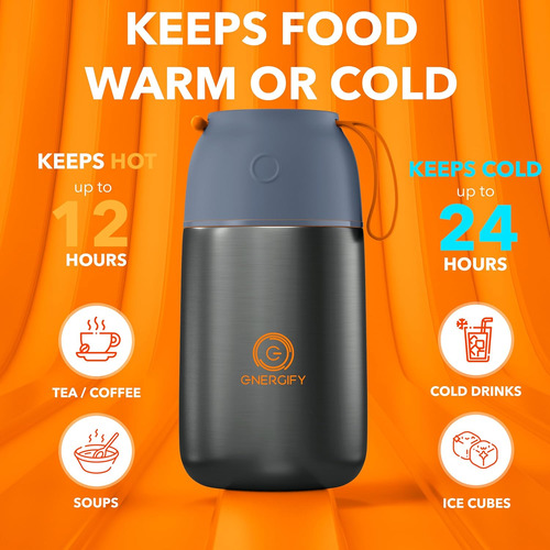 Frascos Aislantes Para Alimentos Energify 1e-27m4-ui2l Gris