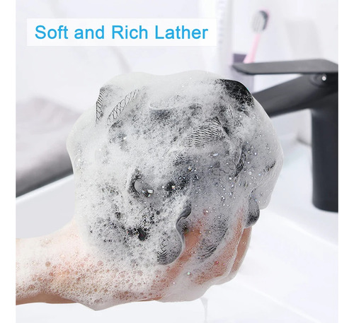 Esponja Espumosa De Malla Suave Para Ducha Y Exfoliante Corp