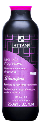  Shampoo Lisos Pós-progressiva 250ml - Lattans