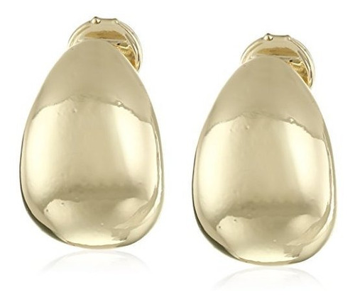 Anne Klein Tono Oro Clip Top Pendientes Del Aro.