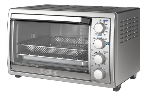 Horno Freidora De Aire B+d Color Plateado To4315ss-la