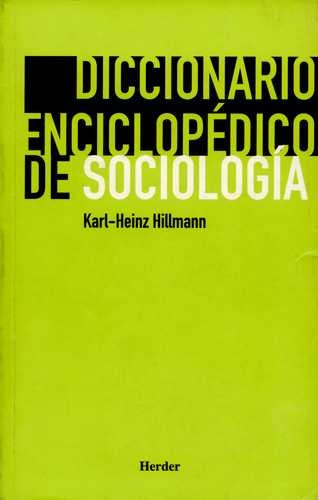 Libro Diccionario Enciclopédico De Sociología
