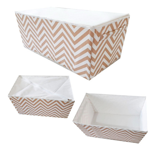 Imagen 5 de 6 de Cajas Organizador Multiuso Zapatos Caja Con Tapa Cajoner