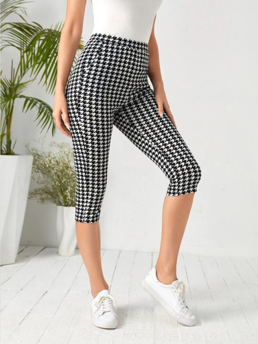 6 Pantalones Capri Leggin Cuadros Ejecutivo Deportivo Lycra