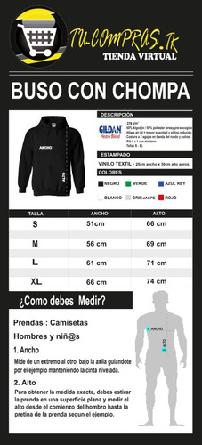 Buso Con Cremallera Gildan Estampado Personalizado Alan W
