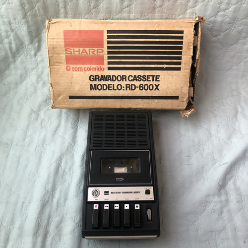 Com Caixa Original Gravador Cassete Rd 600x Sharp K7 (Usado)