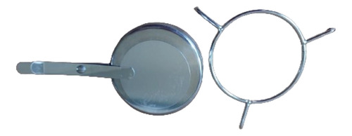 Chafer Bufetera Redonda Acero Inoxidable Tapa De Cristal