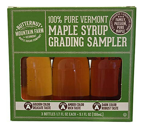 Jarabe De Maple - Jarabe - Vermont Maple Syrup Grading Sampl