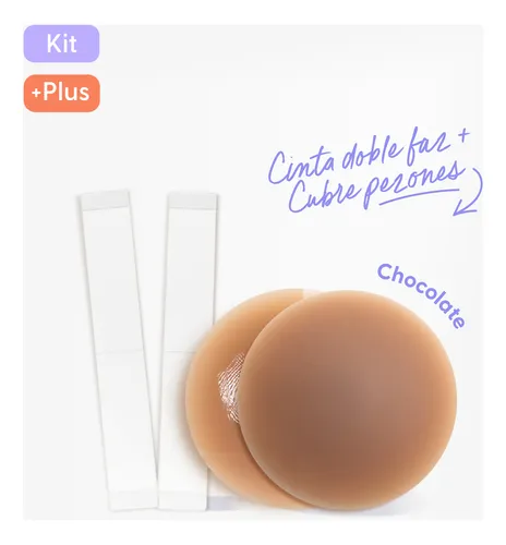 Cubre Pezón Más Cinta Adhesiva Invisible Ropa Doble Faz
