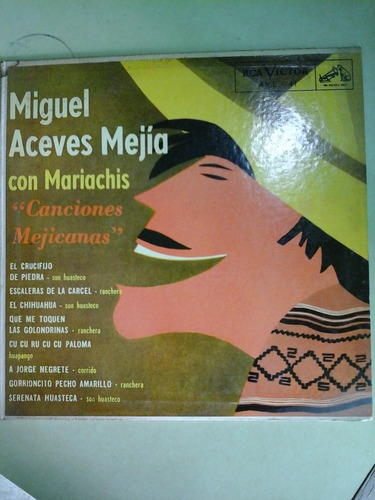 Vinilo 3845 - Canciones Mejicanas - M. Aceves Mejia -rca