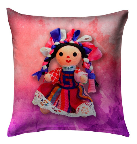 Cojin Decorativo Muñeca María Lele Almohada Estampada