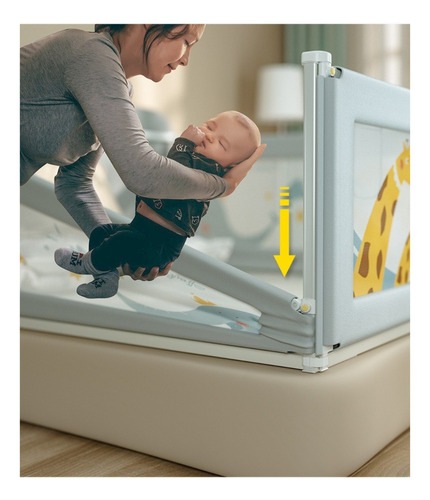 Grade De Proteção Cama Infantil Com D Regulagem Altura 145cm