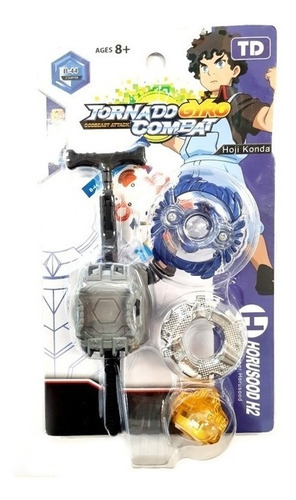 Trompo De Metal Con Lanzador A Cuerda Simil Beyblade