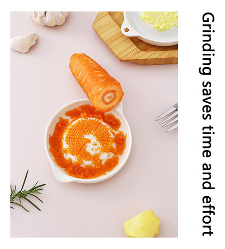 1 White Ceramics Grater Plate For Ginger Garlic
