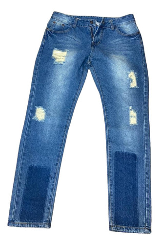 Pantalon Jeans Rigido Mujer  Chupin