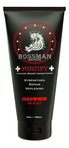 Bossman Fortify - Acondicionador Intenso Para Barba, Lavado.
