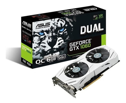 Placa De Video Asus Gtx 1060 6gb Ddr5 Oc Gtx1060 6gb Hdmi 4k