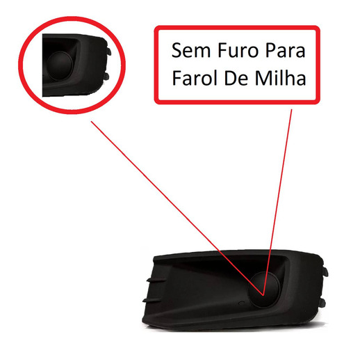 Grade Parachoque Gol Track Saveiro G6 Lado Esquerdo Sem Furo