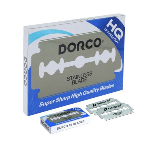 Navaja Dorco Azul Para Afeitar Doble Filo 100pz