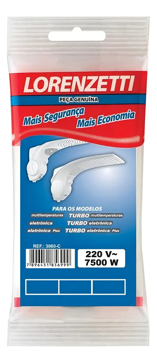 Resistência Lorenzetti para Ducha Duo Shower 7500W 3060-C