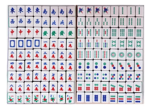 Jogo De Mahjong Chinês Profissional Conjunto Amigos Lazer