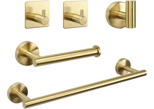 Juego De Accesorios De Baño Toallas Toallero Soporte Ganchos
