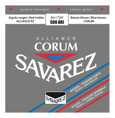 Encordado Cuerdas Guitarra Clasica Savarez 500 Corum Allianc