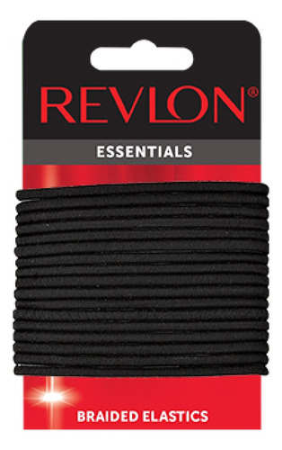 Colets Revlon Essentials Medium Black Braided Elastics 18un