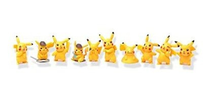 Dom-dom Pikachu Action Figures Set And Cake Toppers - Kwyny