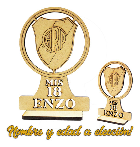 40 Souvenirs 18 Años Escudo Futbol + 1 Central 20cm Oferta !